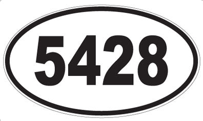 5428 - Oval Sticker