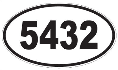 5432 - Oval Sticker