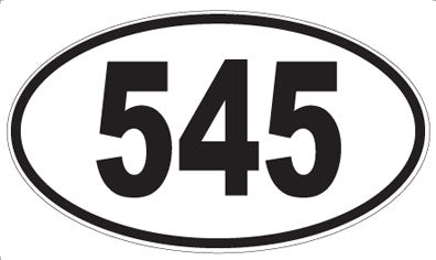 545 - Oval Sticker