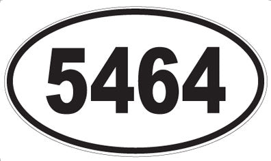 5464 - Oval Sticker