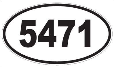 5471 - Oval Sticker