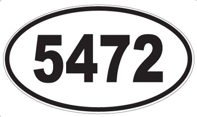 5472 - Oval Sticker