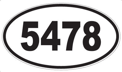 5478 - Oval Sticker