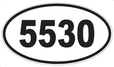 5530 - Oval Sticker