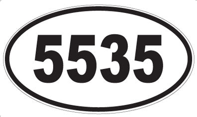 5535 - Oval Sticker