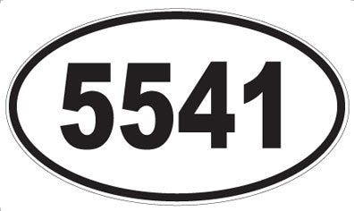 5541 - Oval Sticker