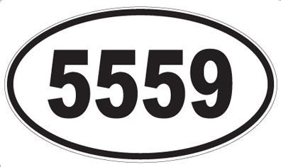 5559 - Oval Sticker