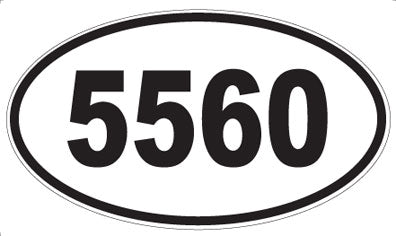 5560 - Oval Sticker