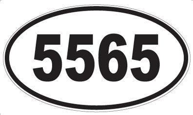 5565 - Oval Sticker