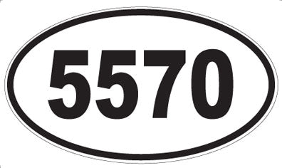 5570 - Oval Sticker