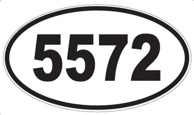 5572 - Oval Sticker