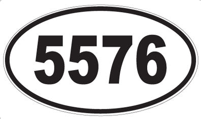 5576 - Oval Sticker