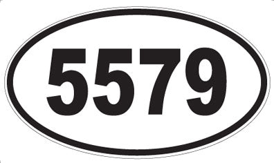 5579 - Oval Sticker