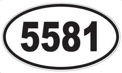 5581 - Oval Sticker
