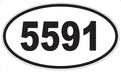 5591 - Oval Sticker