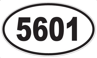 5601 - Oval Sticker