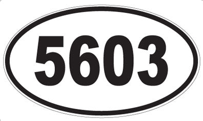 5603 - Oval Sticker