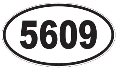 5609 - Oval Sticker
