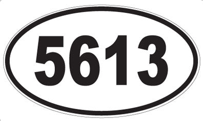 5613 - Oval Sticker