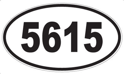 5615 - Oval Sticker