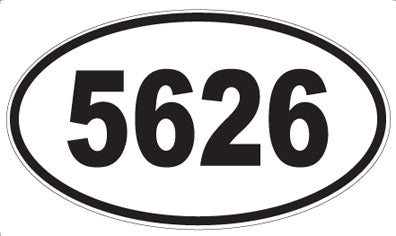 5626 - Oval Sticker
