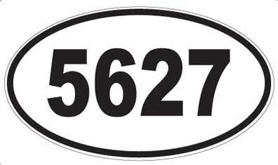 5627 - Oval Sticker