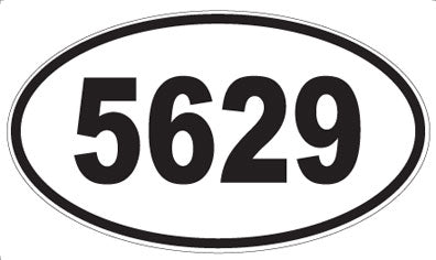 5629 - Oval Sticker