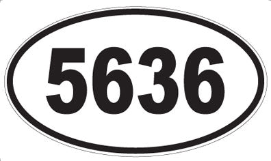 5636 - Oval Sticker