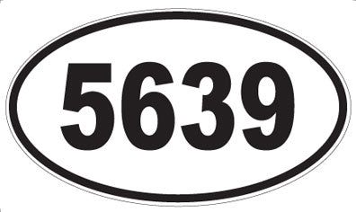 5639 - Oval Sticker