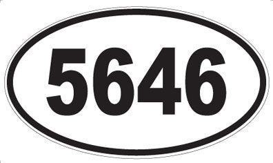 5646 - Oval Sticker