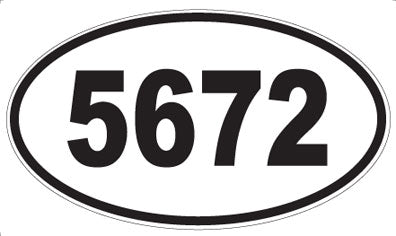 5672 - Oval Sticker