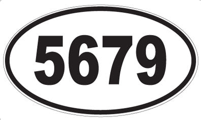 5679 - Oval Sticker