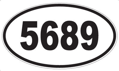 5689 - Oval Sticker