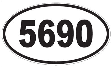 5690 - Oval Sticker