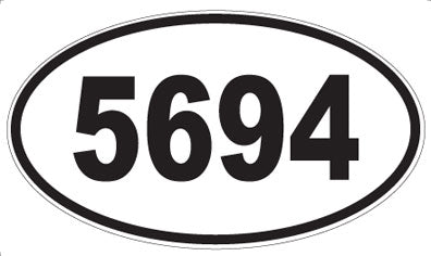 5694 - Oval Sticker