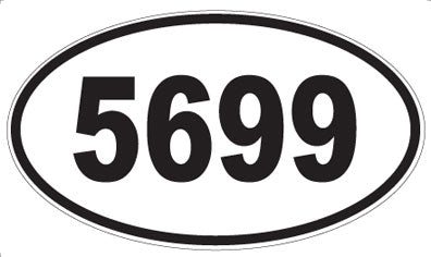 5699 - Oval Sticker