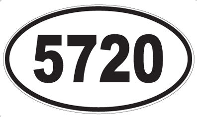 5720 - Oval Sticker