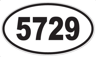 5729 - Oval Sticker