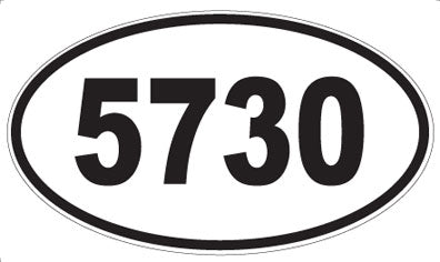 5730 - Oval Sticker