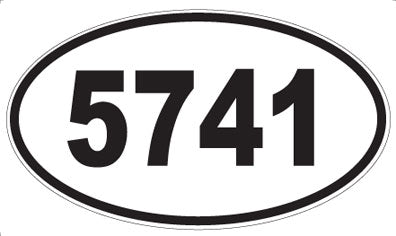 5741 - Oval Sticker