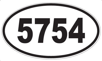 5754 - Oval Sticker