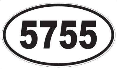 5755 - Oval Sticker