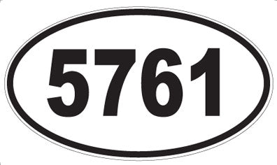5761 - Oval Sticker