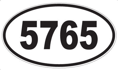 5765 - Oval Sticker