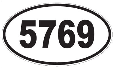 5769 - Oval Sticker