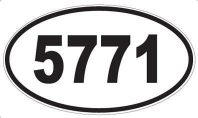 5771 - Oval Sticker