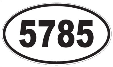 5785 - Oval Sticker
