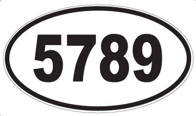 5789 - Oval Sticker