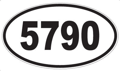 5790 - Oval Sticker