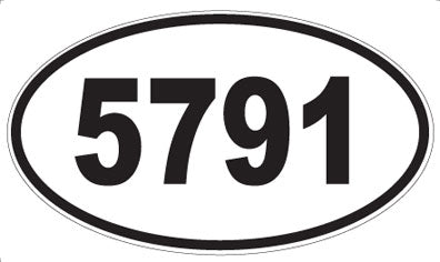 5791 - Oval Sticker
